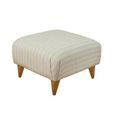 Lorna Fabric Square Footstool - Colours Available thumbnail 2