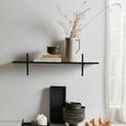 Tano Black Wood Wall Shelf thumbnail 4