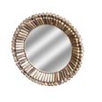 Driftwood Bamboo Round Wall Mirror thumbnail 4