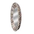 Driftwood Bamboo Round Wall Mirror thumbnail 5