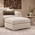 Naples Beige Fabric Footstool thumbnail