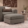 Naples Mocha Fabric Footstool thumbnail