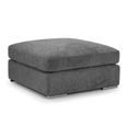 Naples Grey Fabric Footstool thumbnail 2