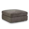 Naples Mocha Fabric Footstool thumbnail 2