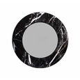 Allentown Black Marble Look Round Wall Mirror thumbnail 2