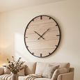 Clearance - Wall Clock - Round - Black - Wooden - FSS17561