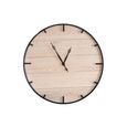 Clearance - Wall Clock - Round - Black - Wooden - FSS17561