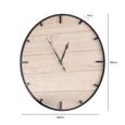 Clearance - Wall Clock - Round - Black - Wooden - FSS17561