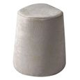 Smart Italian Beige Fabric Pouffe thumbnail 2