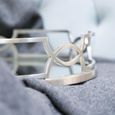 Anna Grey Mirrored Tray Chrome Decor thumbnail 2