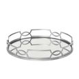 Anna Grey Mirrored Tray Chrome Decor thumbnail 3