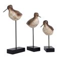 Dark Brown and Black Metal Small Bird Sculpture thumbnail 2