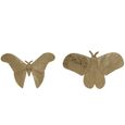 Pair Butterfly Wall Art Gold thumbnail 2