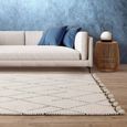 Nepal Cream Blue Linear Rug - Sizes Available thumbnail 2