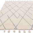 Nepal Cream Blue Linear Rug - Sizes Available thumbnail 3