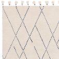Nepal Cream Blue Linear Rug - Sizes Available thumbnail 4