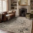 Sovereign Antique Grey Silver Medallion Rug - Sizes Available thumbnail 2