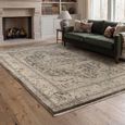 Sovereign Grey Silver Medallion Rug - Sizes Available thumbnail 2