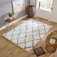 Alto Cream and Blue AL03 Rug - Sizes Available thumbnail 2
