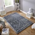 Alto Grey and Cream AL05 Rug - 80cm x 240cm thumbnail 2