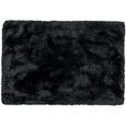 Plush Black Rug - 70cm x 140cm thumbnail