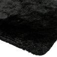 Plush Black Rug - 70cm x 140cm thumbnail 4