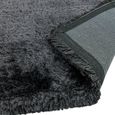 Plush Slate Grey Silver Rug - 70cm x 140cm thumbnail 5