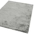 Whisper Tungsten Grey Silver Rug - 65cm x 135cm thumbnail 3
