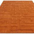 Maze Rust Orange Rug - Sizes Available thumbnail 3