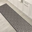 Patio Diamond Monochrome PAT12 Runner - 80cm x 150cm thumbnail 2