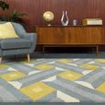 Reef Motif Ochre Grey RF01 Rug - Sizes Available thumbnail 2