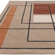 Reef Outline Terracotta Orange RF20 Rug - Sizes Available thumbnail 3