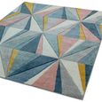 Sketch Diamond Multi Colour Modern Hand Carved SK04 Rug - 120cm x 170cm thumbnail 3
