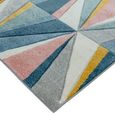 Sketch Diamond Multi Colour Modern Hand Carved SK04 Rug - 120cm x 170cm thumbnail 4