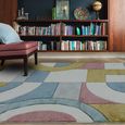 Sketch Retro Multi Colour Modern Hand Carved SK08 Rug - 120cm x 170cm thumbnail 2
