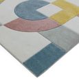 Sketch Retro Multi Colour Modern Hand Carved SK08 Rug - 120cm x 170cm thumbnail 4