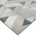 Sketch Rhombus Grey Modern Hand Carved SK01 Rug - 200cm x 290cm thumbnail 5
