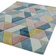 Sketch Rhombus Multi Colour Modern Hand Carved SK02 Rug - 120cm x 170cm thumbnail 3