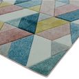 Sketch Rhombus Multi Colour Modern Hand Carved SK02 Rug - 120cm x 170cm thumbnail 4