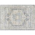 Avellino Vintage Blue Boho High Pile AVL2303 Rug - Sizes Available