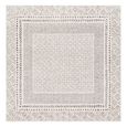 Bahar Geometric Global Grey Square BHR2321 Rug - Sizes Available