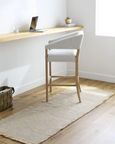 Kimi Becki Owens Grey Solid and Border Fringe BOKM2304 Runner - 80cm x 220cm thumbnail 2