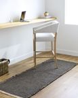 Kimi Becki Owens Grey Solid and Border Fringe BOKM2305 Runner - 80cm x 220cm thumbnail 2