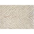 City Beige Zebra Animal Print CIT2301 Rug - Sizes Available