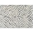 City Grey Zebra Animal Print CIT2300 Rug - Sizes Available