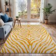 City Yellow Zebra Animal Print CIT2302 Rug - 160cm x 220cm thumbnail 2