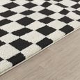 Freud Black High Pile Checkered FEU2302 Rug - Sizes Available thumbnail 3