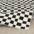 Freud Black High Pile Checkered FEU2302 Rug - Sizes Available thumbnail 4