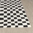 Freud Black High Pile Checkered FEU2302 Rug - Sizes Available thumbnail 5