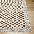 Freud Brown High Pile Checkered FEU2326 Runner - 80cm x 220cm thumbnail 5